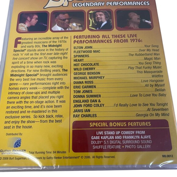 Burt Sugarmans The Midnight Special DVD 1976 Live Performances Digitally Remaste - Picture 5 of 5
